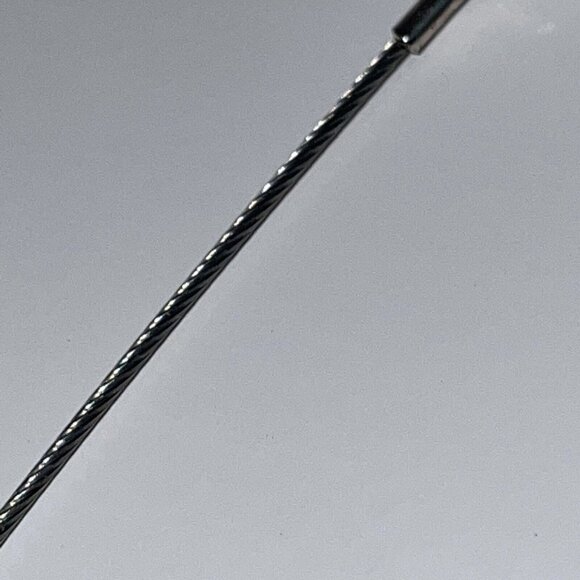 Russian Artist Etalon Jenavi Rhinestone Pendant Swirl Necklace Wire Cord N5 - Picture 7 of 9